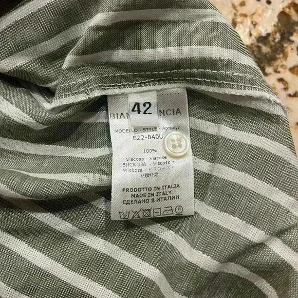 BIANCALANCIA new without tags adorable shirt made in Italy size 16 - Picture 5 of 6